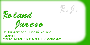 roland jurcso business card